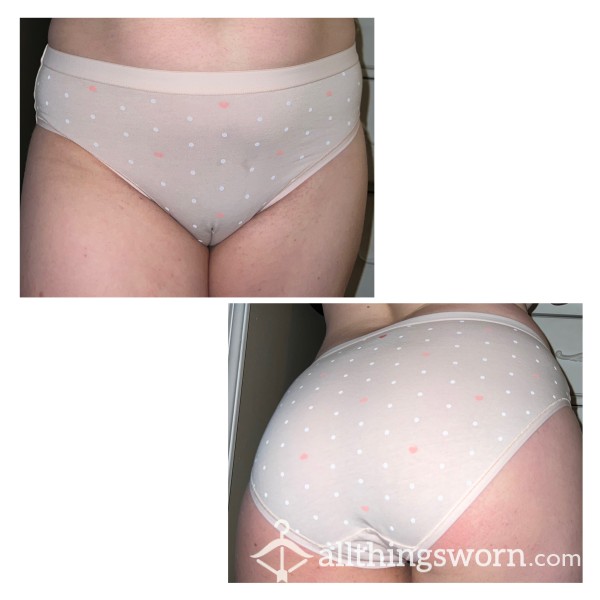 SOLD- Pink Cotton High Rise Fullback Panty