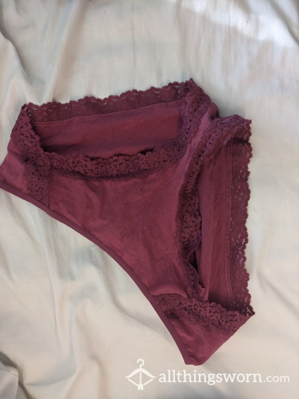 Pink Cotton Lacy Panties