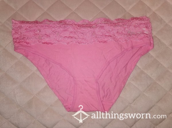 Pink Cotton Panties (fits UK 8/10/12)