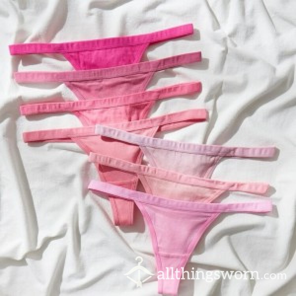 Pink Cotton Thongs