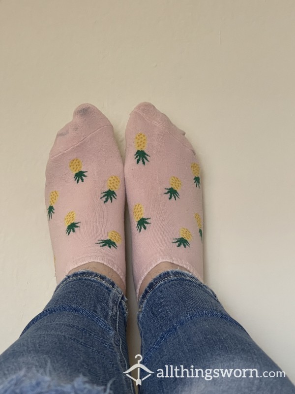 Pink Dirty Pineapple Socks