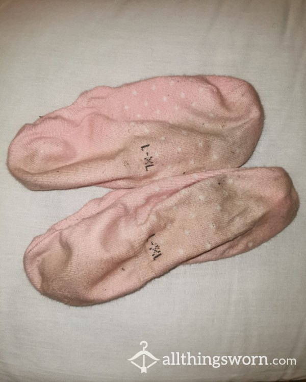 Pink Dirty Socks Worn For 4 Days