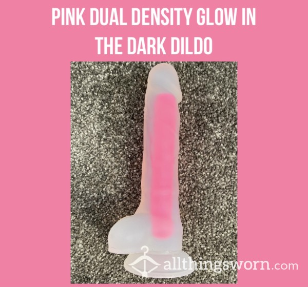 Pink Dual Density Glow In The Dark Dildo💓