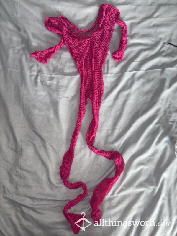 Pink Fishnet Body Stocking