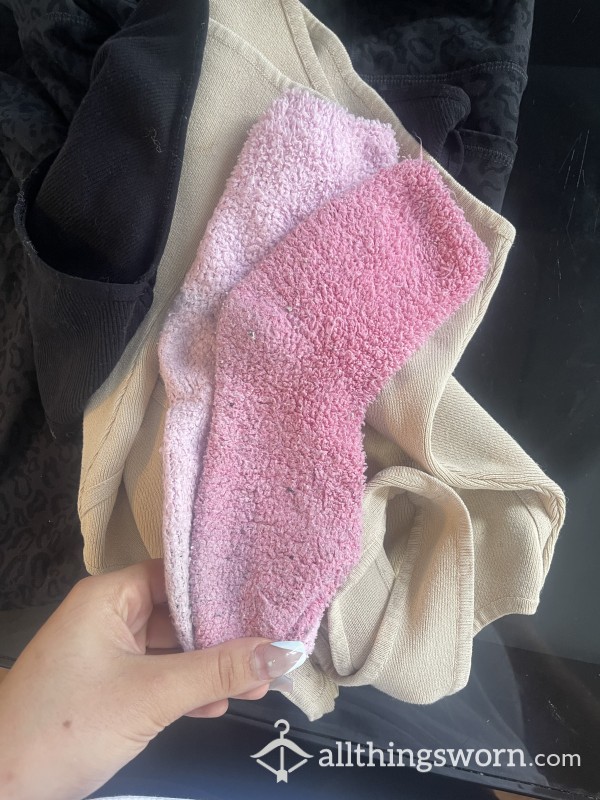Pink Fluffy Socks