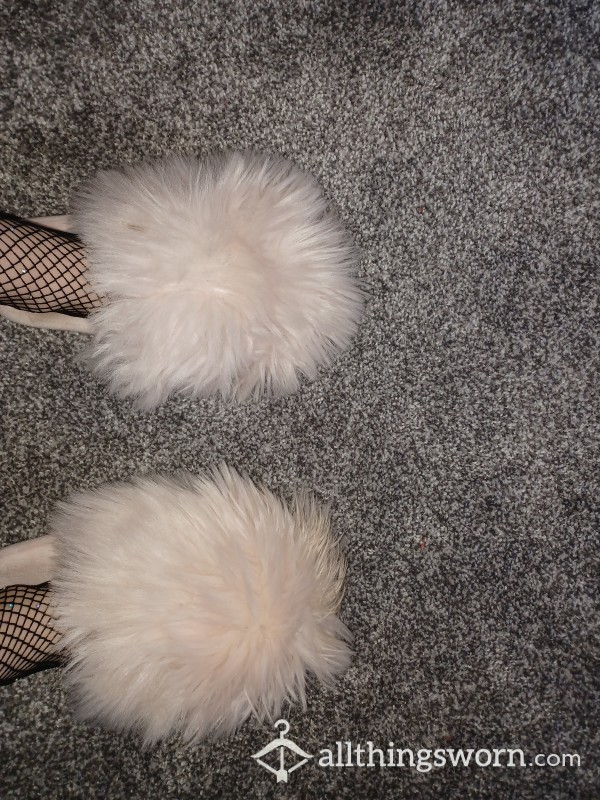 Pink Fluffy Used Slippers