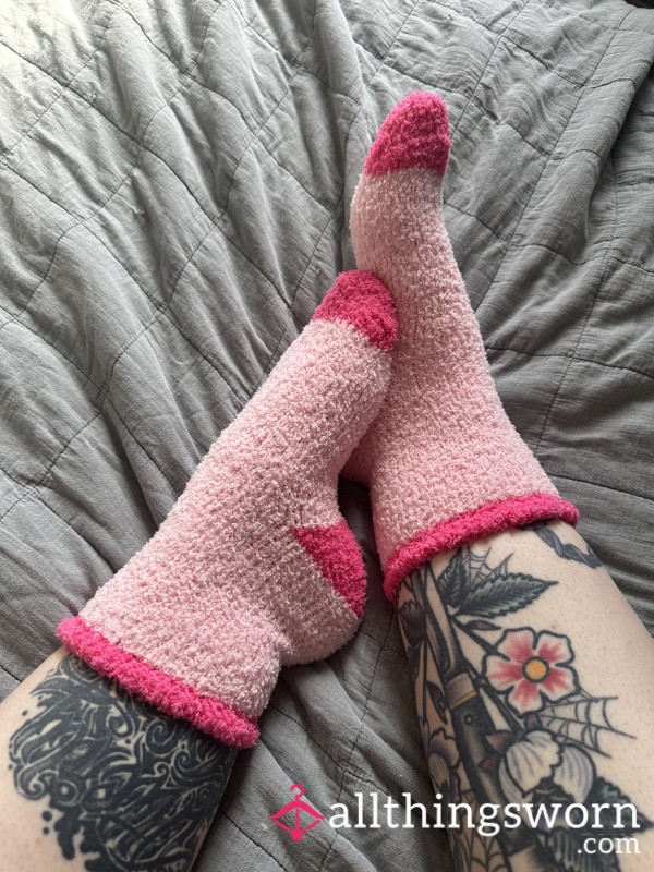 Pink Fuzzy Socks 💖