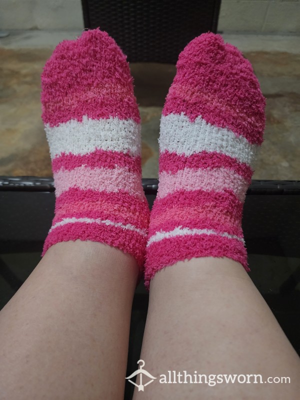 Pink Fuzzy Socks
