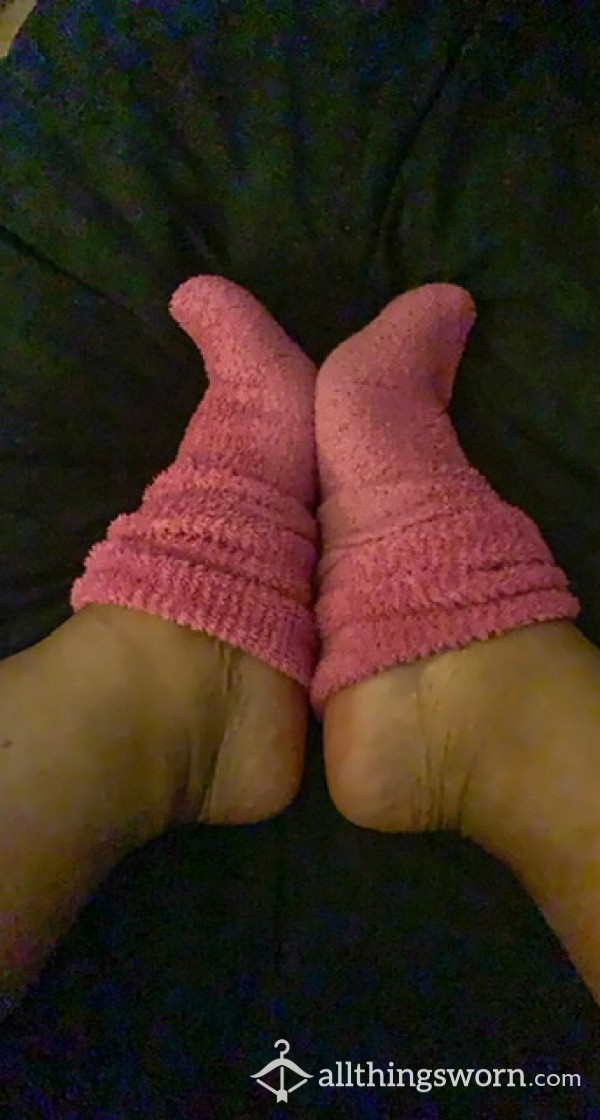 Pink Fuzzy Socks