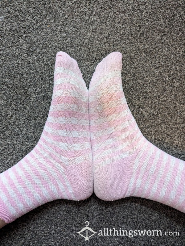 Pink Gingham Socks