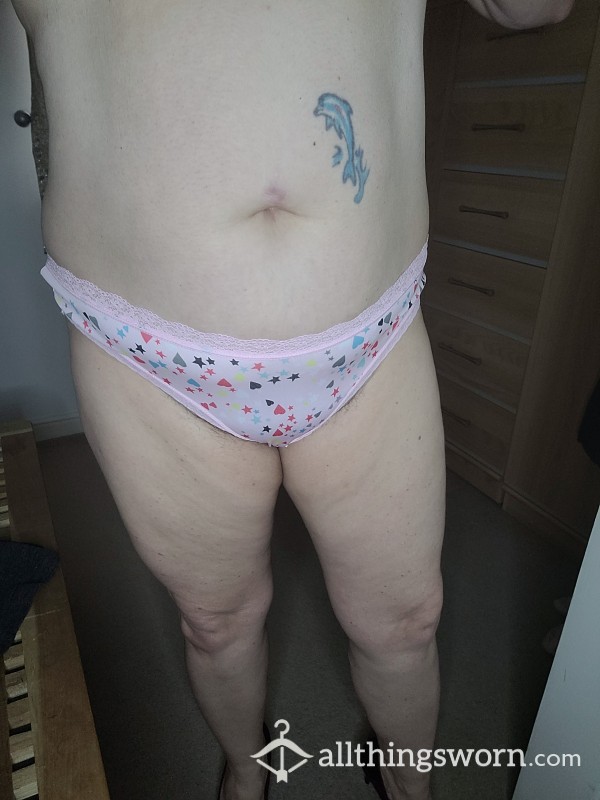 Pink Heart And Star Knickers