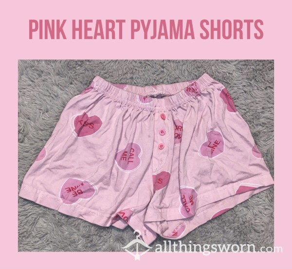 *reduced* Pink Heart Pyjama Shorts💗