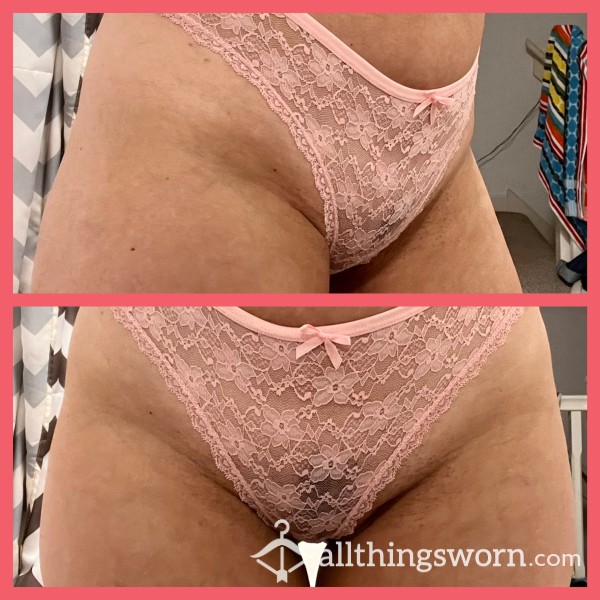 Pink Lace Thongs Beauties…more Colours Available 😉