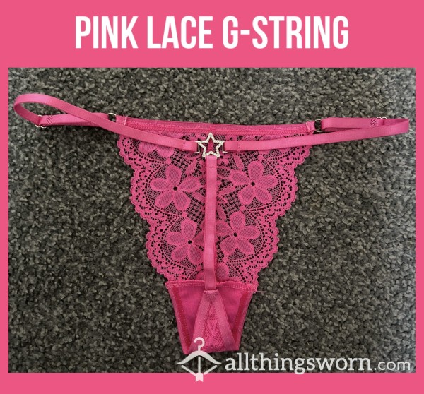 Pink Lace G-string💖