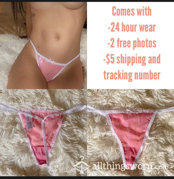 Pink Lace G String