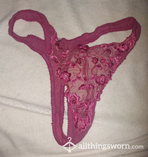 Pink Lace Thongs, 1 Day Wear Can Do More Choose A Pair