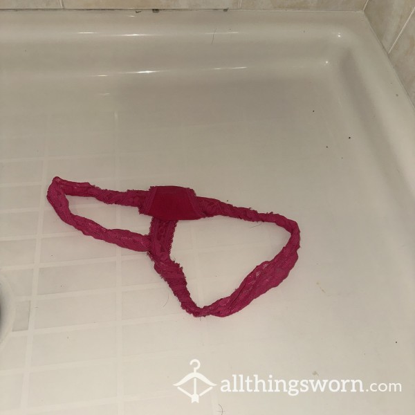 Pink Lace Thong From Sorority Showers