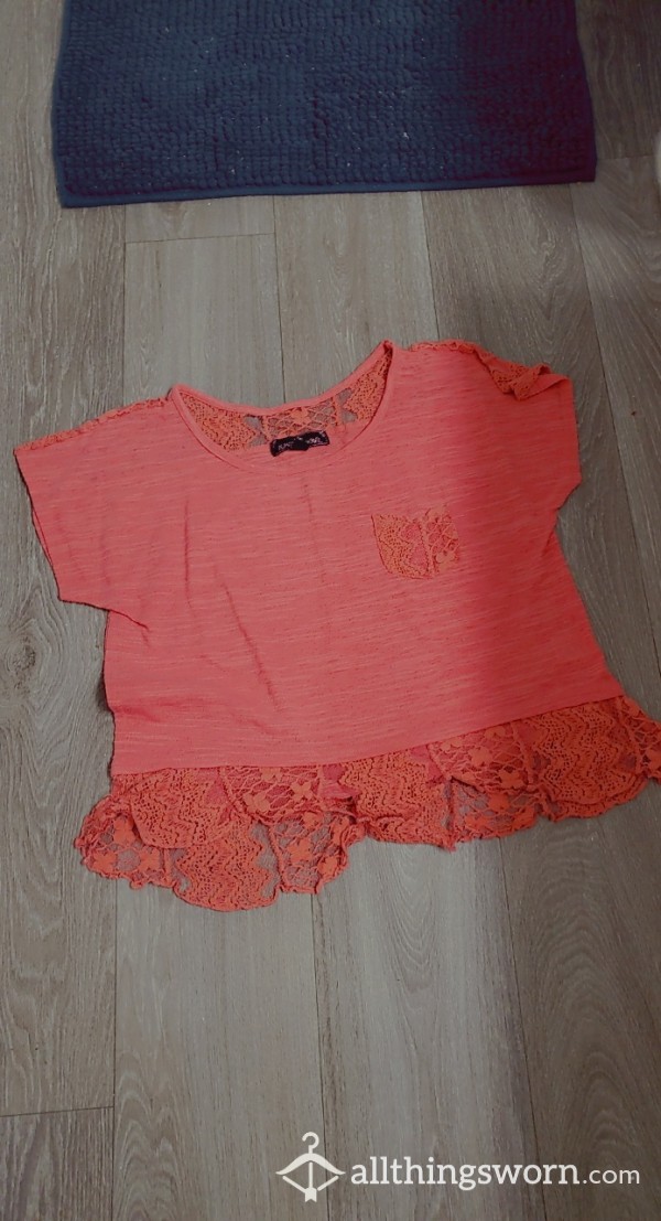 Pink Laced Top!