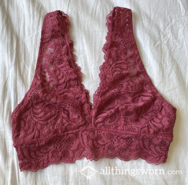 Pink Lacey Bralette