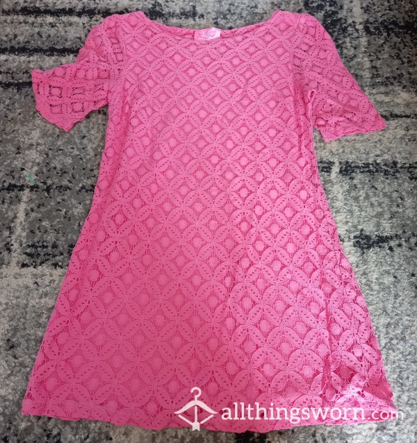 Pink Lacey Dress