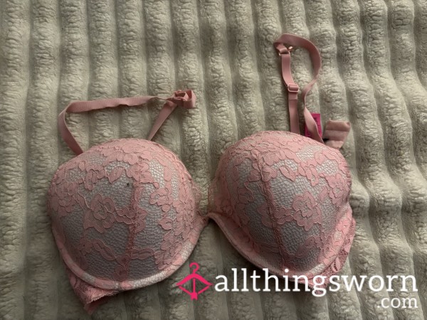 Pink Lacy Padded Bra 💖 Size 36D