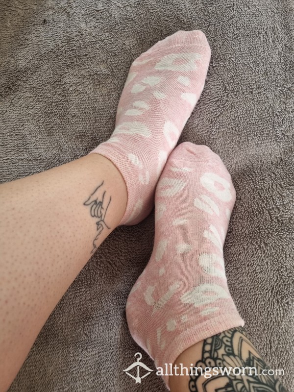 Pink Leapord Socks