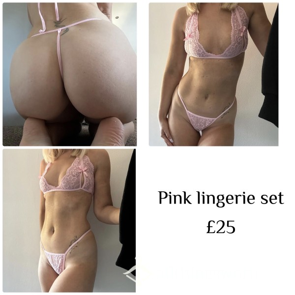 Pink Lingerie Set