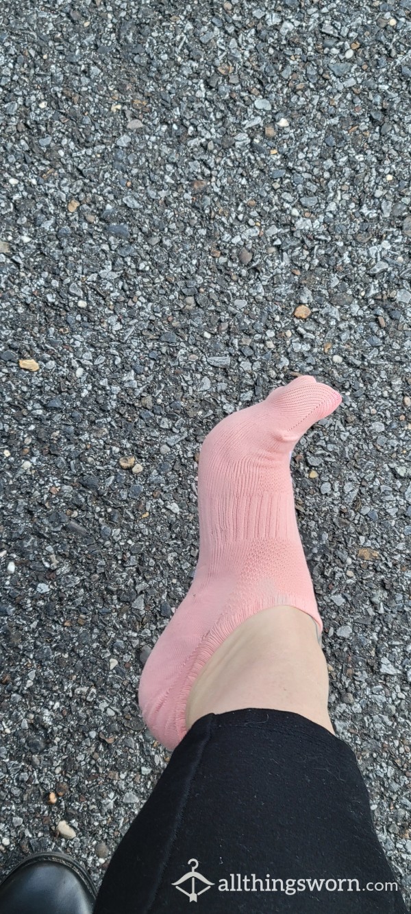 Pink Low Cut Socks. 12 Hour Wear , By A Hardworking Woman.