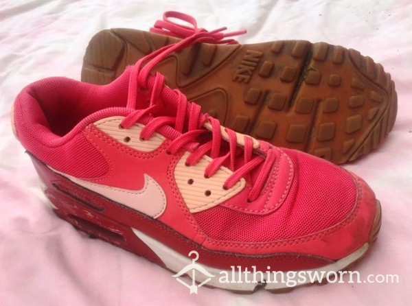 Pink Nike Air Max Trainers, Size 4