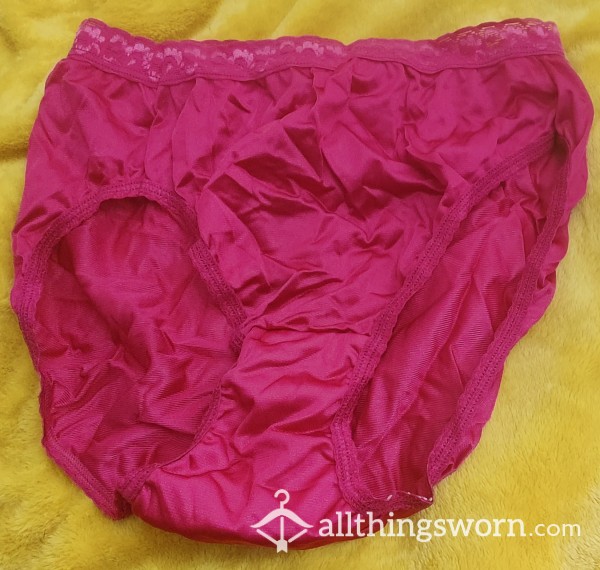 Pink Nylon Fullback Panty
