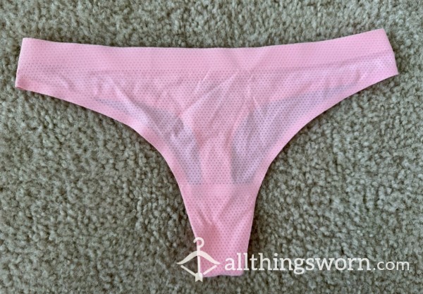 Pink Nylon Thong