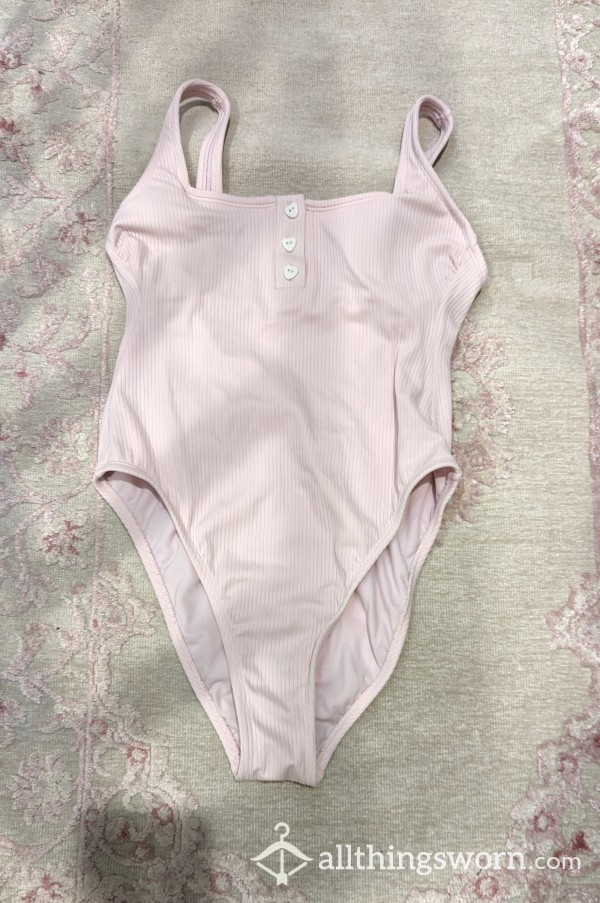 Pink One Piece Bathing Suit