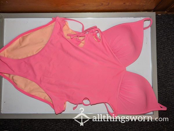 Pink One Piece Swimsuit Owned For 5 Years!!