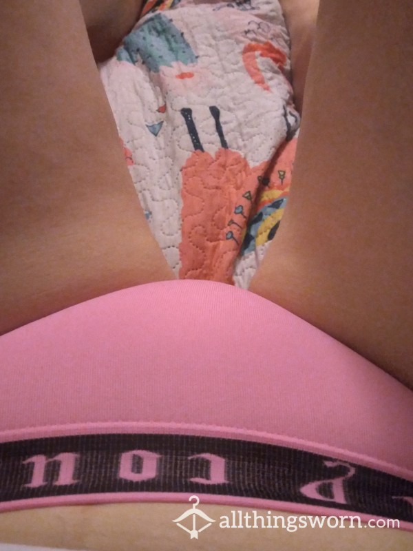 Pink Panties Have Been Cleaning In Them All Day.