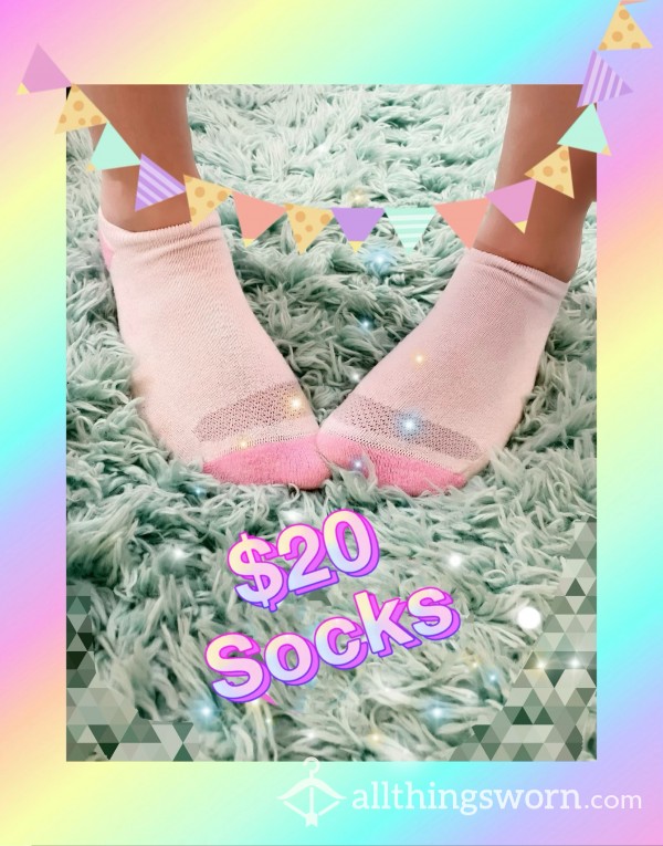 Pink Piggy Toe Socks