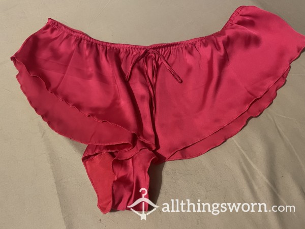 Pink Satin French Knickers