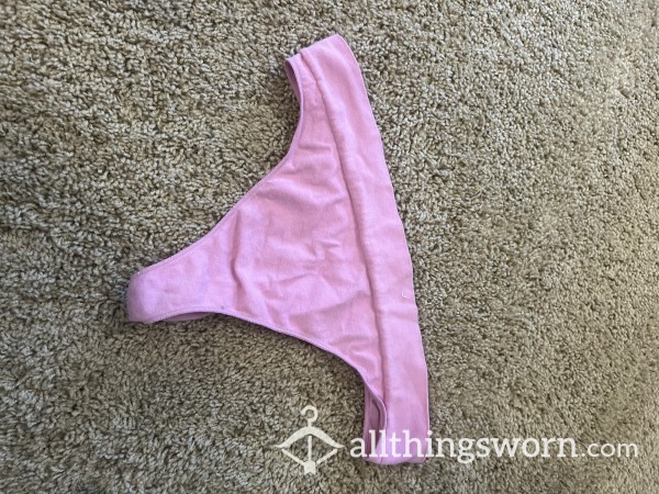 Pink Seamless Thong