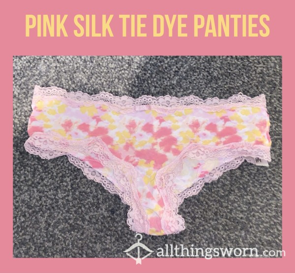Pink Silk Tie Dye Panties✨