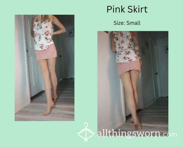 Pink Skirt - Size Small