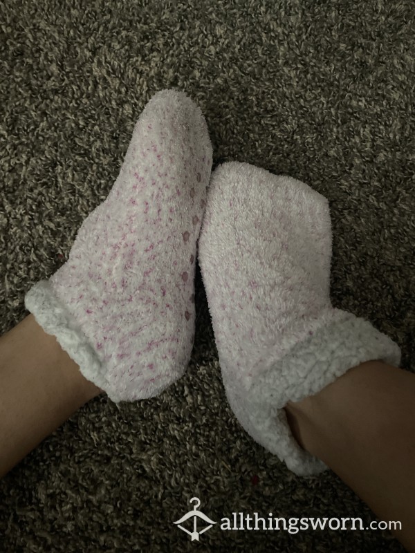 Pink Slipper Socks