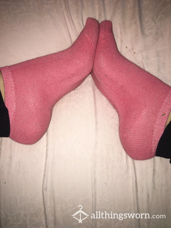 Pink Socks After Day At The Park