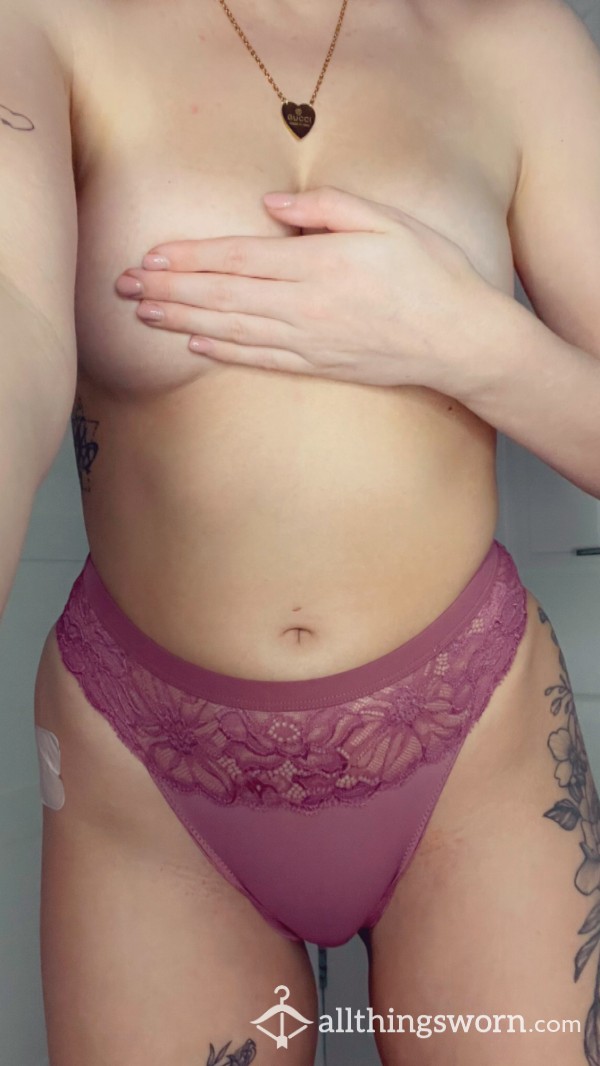 Pink Soft And Lace Panties 💕