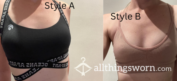 Various Styles Well Worn Sports Bras 24 Hours+