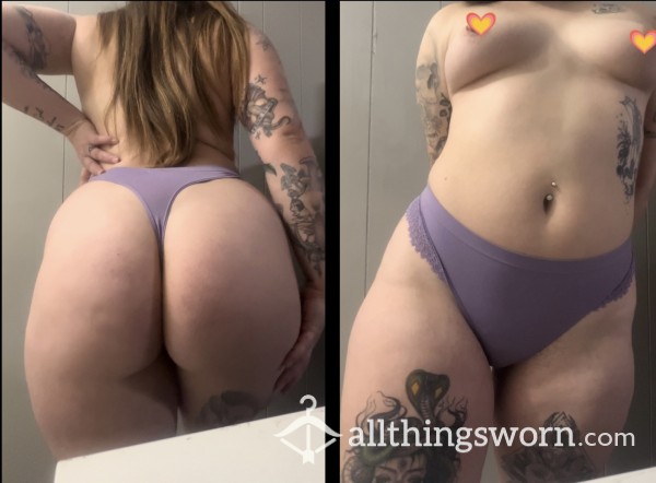 PINK Stretchy Lavender Thong!