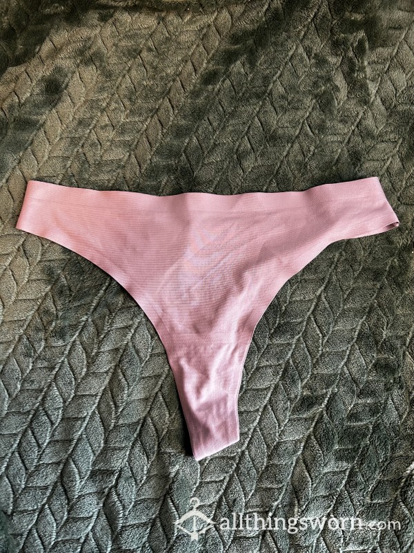 Pink Thong Panties 48 Hours Wear