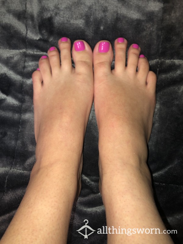 Pink Toenails Foot Photos