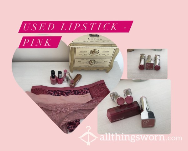 Pink Used Lipstick 👄