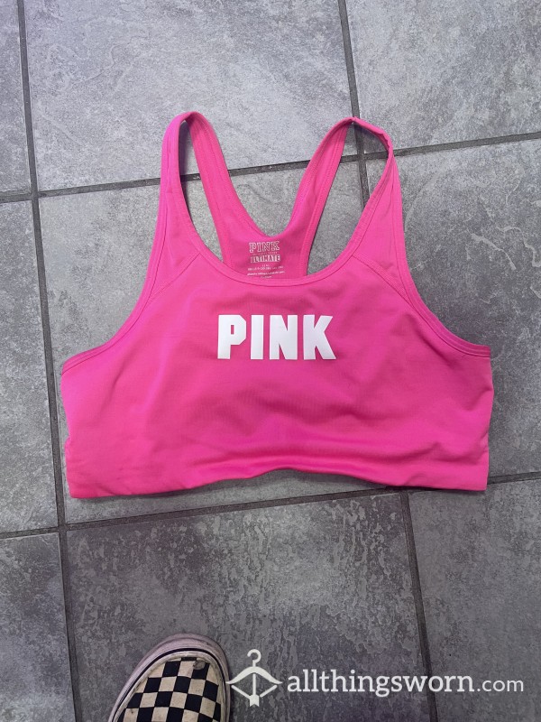 Soldddd—Pink Victoria’s Secret Sweaty Sports Bra