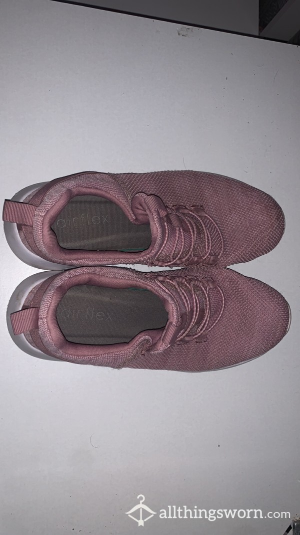 Pink Well Worn Runner Shoes, Used For 2+ Years
