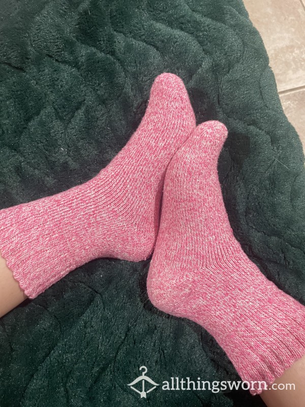 Pink Wool Socks